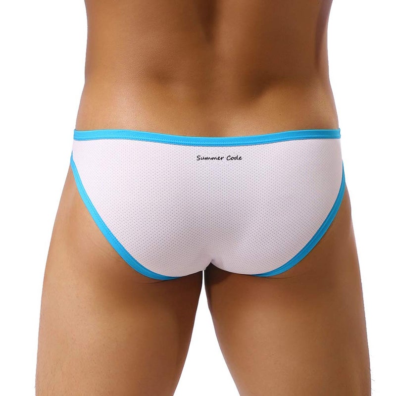Summer Code Mens Sexy Micro Mesh Briefs Soft Breathable Bulge Pouch Underwear - Image 4